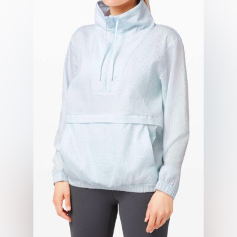 Lululemon Pack Light Pullover Light Blue Size 6 - image 1